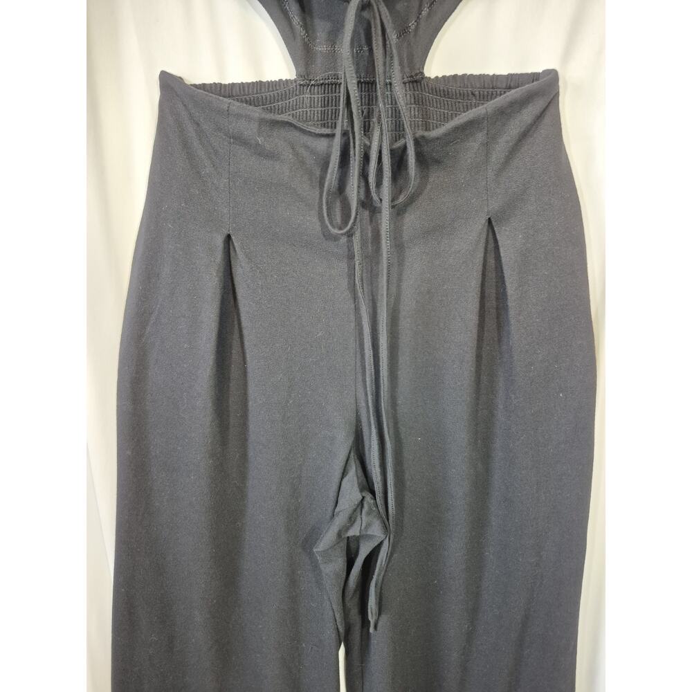 Free People Beach Sunday Funday Black Cotton Blend Jumpsuit Small - Picture 7 of 12